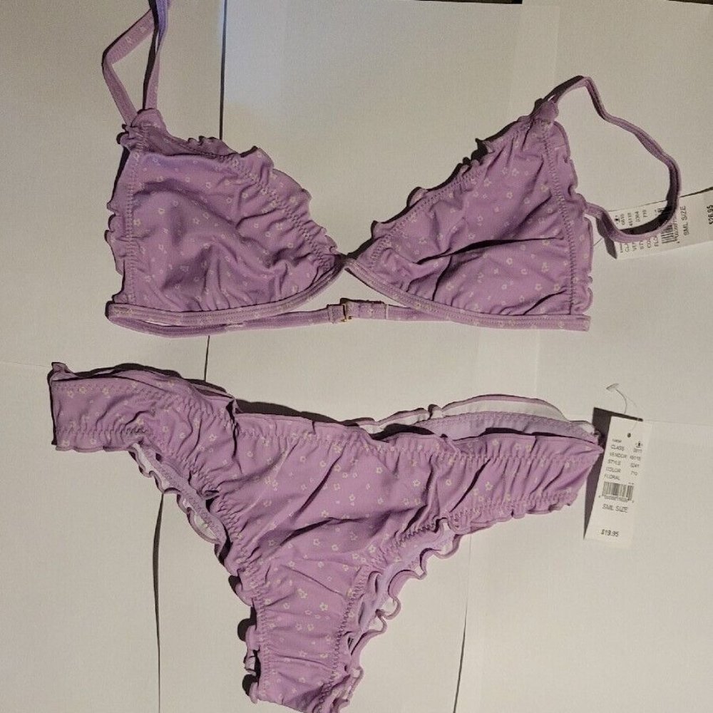 Bikini Bathing Suit Purple Small
